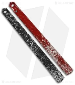 Flytanium Splatter Aluminum Channel Handles For Kershaw Lucha Balisong Knife -Knife Shop Flytanium Splkatter Aluminum Channel Handles for Kershaw Lucha Balisong Knife BHQ 138376 jr 3