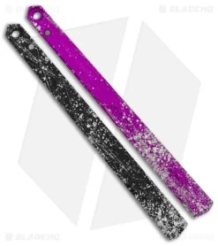 Flytanium Splatter Aluminum Channel Handles For Kershaw Lucha Balisong Knife -Knife Shop Flytanium Splkatter Aluminum Channel Handles for Kershaw Lucha Balisong Knife BHQ 138376 jr 4