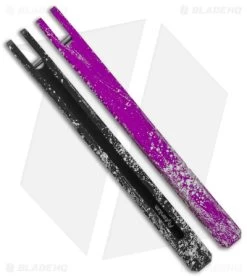 Flytanium Splatter Aluminum Channel Handles For Kershaw Lucha Balisong Knife -Knife Shop Flytanium Splkatter Aluminum Channel Handles for Kershaw Lucha Balisong Knife BHQ 138376 jr 4 side