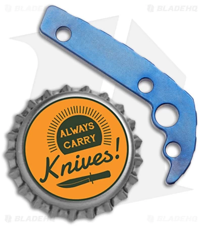 Flytanium Custom Titanium Back Spacer For Demko AD20.5 Knife (Blue) 5 Flytanium Custom Titanium Back Spacer For Demko AD20.5 Knife (Blue) - Image 3