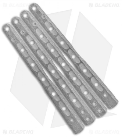 Flytanium V9 Custom Titanium Scales For Benchmade 51 Balisong Knife - Stonewash 3 Flytanium V9 Custom Titanium Scales For Benchmade 51 Balisong Knife - Stonewash