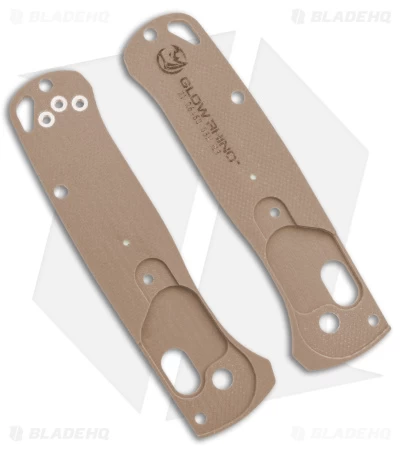 Glow Rhino Benchmade Mini Bugout G-10 Scales With Tritium Insert (Tan) 4 Glow Rhino Benchmade Mini Bugout G-10 Scales With Tritium Insert (Tan) - Image 2