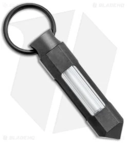 Glow Rhino Black Nitride Blue Tritium Glow Fob (1.5" Black)