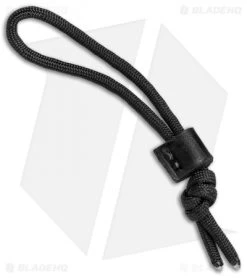 Greg Stevens Design Leather Zipper Pull Lanyard - Black