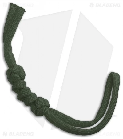 Tallen Knotted Paracord Lanyard - OD Green 3 Tallen Knotted Paracord Lanyard - OD Green