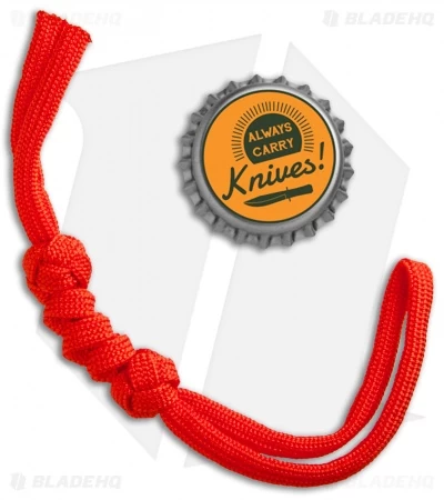 Tallen Knotted Paracord Lanyard - Red 4 Tallen Knotted Paracord Lanyard - Red - Image 2