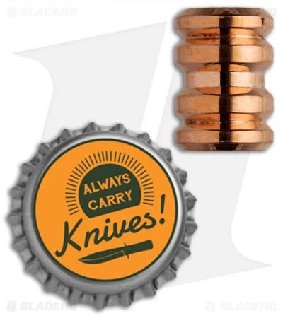 Grumpy's EDC Copper Tank Bead - Polished 4 Grumpy's EDC Copper Tank Bead - Polished - Image 2