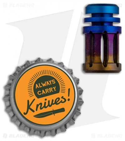 Grumpy's EDC Titanium A2 Muzzle Brake Bead - Tri-Color 4 Grumpy's EDC Titanium A2 Muzzle Brake Bead - Tri-Color - Image 2