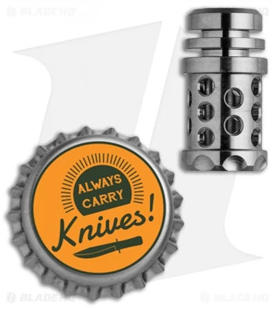 Grumpy's EDC Titanium Barrel Muzzle Brake Bead - Machined Finish 4 Grumpy's EDC Titanium Barrel Muzzle Brake Bead - Machined Finish - Image 2