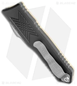 Guardian Tactical GTX-025 OTF Automatic Knife Bronze (2.5" SW) -Knife Shop Guardian Tactical GTX 025 OTF Brass Black TT Auto SW BHQ 141913 jr side