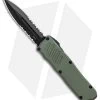Guardian Tactical RECON-035 D/A Dagger OTF Auto OD (3.3" Black Tactical Serr) -Knife Shop Guardian Tactical RECON 035 DA Dagger OTF OD Black Serr BHQ 95937 jr