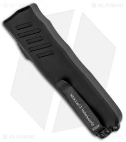 Guardian Tactical RECON-035 D/A OTF Automatic Knife (3.3" Black Serr) 93112 -Knife Shop Guardian Tactical RECON 035 DA OTF Auto Black Serr 93112 BHQ 89399 jr side