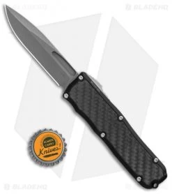 Guardian Tactical RECON-035 D/A OTF Automatic Knife CF Inlay (3.3" Stonewash) -Knife Shop Guardian Tactical RECON 035 DA OTF Auto CF Inlay SW BHQ 104720 jr bottlecap