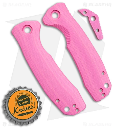 Honey Badger Knives Medium Handle Set Pink G-10 4 Honey Badger Knives Medium Handle Set Pink G-10 - Image 2