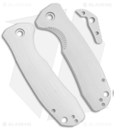 Honey Badger Knives Large Handle Set White G-10 3 Honey Badger Knives Large Handle Set White G-10
