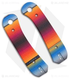 KNAFS Lander Knife Scales Mexican Blanket G-10