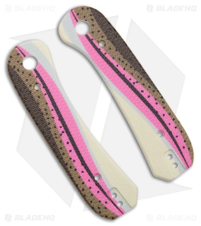 KNAFS Lander Knife Scales Rainbow Trout G-10 3 KNAFS Lander Knife Scales Rainbow Trout G-10