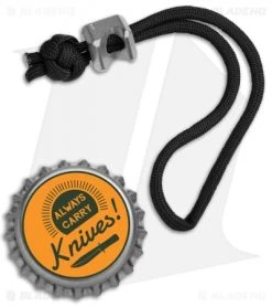 KnifeGuys Brew Bead Titanium Bottle Opener Lanyard (Stonewash) -Knife Shop KnifeGuys Brew Bead Ti Bottle Opener Lanyard SW BHQ 71874 jr bottlecap