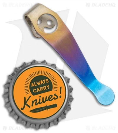 Lynch Northwest Short Titanium Spyderco Pocket Clip (Fade Ano) NW 4 Lynch Northwest Short Titanium Spyderco Pocket Clip (Fade Ano) NW - Image 2