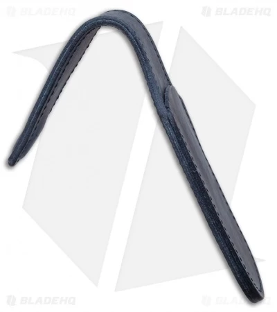 MKM Leather Pocket Knife Sheath - Dark Blue 4 MKM Leather Pocket Knife Sheath - Dark Blue - Image 2