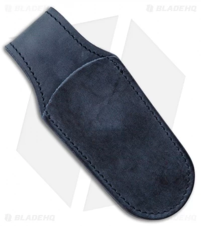 MKM Leather Pocket Knife Sheath - Dark Blue 3 MKM Leather Pocket Knife Sheath - Dark Blue