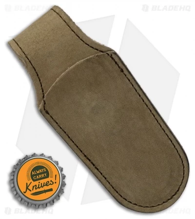 MKM Leather Pocket Knife Sheath - Green 6 MKM Leather Pocket Knife Sheath - Green - Image 4