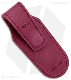 MKM Leather Pocket Knife Sheath - Burgundy -Knife Shop MKM Leather Pocket Sheath Burgundy MKMPLSM01BU BHQ 123139 jr back