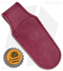 MKM Leather Pocket Knife Sheath - Burgundy -Knife Shop MKM Leather Pocket Sheath Burgundy MKMPLSM01BU BHQ 123139 jr bottlecap