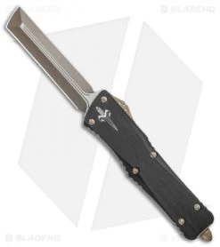 Marfione Custom Combat Troodon D/E OTF Knife BRZ HW (3.8" Hardedge Bronze Apoc)