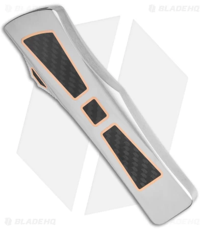 Marfione Custom Combat Troodon D/E OTF Knife (3.8" Mirror/ CF Inlay) 5 Marfione Custom Combat Troodon D/E OTF Knife (3.8" Mirror/ CF Inlay) - Image 3