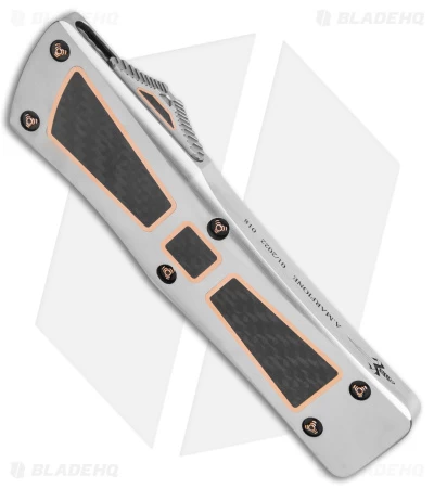 Marfione Custom Combat Troodon D/E OTF Knife (3.8" Mirror/ CF Inlay) 4 Marfione Custom Combat Troodon D/E OTF Knife (3.8" Mirror/ CF Inlay) - Image 2