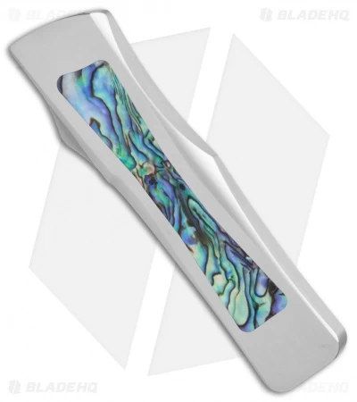 Marfione Custom Troodon Hellhound Tanto Stainless W/ Abalone (3" Mirror) 4 Marfione Custom Troodon Hellhound Tanto Stainless W/ Abalone (3" Mirror) - Image 2