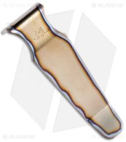 Maverick Customs Titanium Microtech Combat Troodon Pocket Clip - Flame Titanium