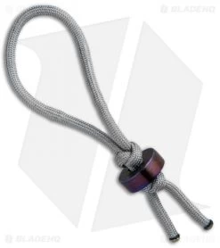 Maverick Customs Moku-Ti Bead Lanyard W/ Gray Paracord