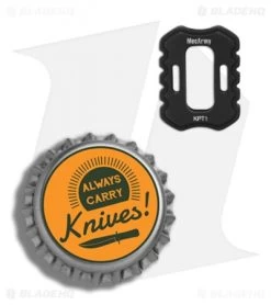 MecArmy KPT-1 Titanium Lanyard Bead (Black PVD) -Knife Shop Mec Army KPT 1 Ti Lanyard Bead Black PVD BHQ 80492 er bottlecap