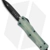 Microtech Signature Series Combat Troodon D/E OTF Auto Knife Jade G-10 (3.8") -Knife Shop Microtech Combat Troodon DE OTF Auto Jade G 10 Black 142 1GTJGS BHQ 90233 jr
