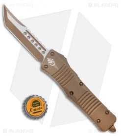 Microtech Combat Troodon Hellhound Cerakote Dark Earth (3.8" CDE) 219-1CDE -Knife Shop Microtech Combat Troodon Hellhound OTF Auto Dark Earth 219 1CDE BHQ 99294 ns bottlecap