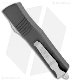 Microtech Combat Troodon OTF Knife D/E Dagger (3.8" Stonewash Serr) 142-11 -Knife Shop Microtech Combat Troodon OTF DE Dagger SW Serr 142 11 BHQ 5294 jr side