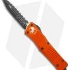 Microtech Combat Troodon OTF Dagger Automatic Knife Orange (Black Full Serr) -Knife Shop Microtech Combat Troodon OTF Dagger Automatic Knife Orang 3.8in Black Full Serr BHQ 98081 ls 1