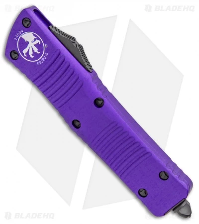Microtech Combat Troodon S/E OTF Knife Purple (3.8" Black Plain) 4 Microtech Combat Troodon S/E OTF Knife Purple (3.8" Black Plain) - Image 2