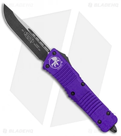 Microtech Combat Troodon S/E OTF Knife Purple (3.8" Black Plain) 3 Microtech Combat Troodon S/E OTF Knife Purple (3.8" Black Plain)