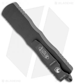 Microtech Dirac Dagger OTF Automatic Knife Black (2.88" Black) -Knife Shop Microtech Dirac Dagger OTF Auto Black Black BHQ 112137 jr side