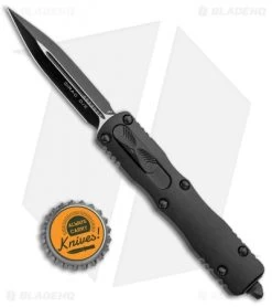 Microtech Dirac Dagger OTF Automatic Knife Black (2.88" Black) -Knife Shop Microtech Dirac Dagger OTF Automatic Knife Black 2.88 Black BHQ 112137 LS Bottlecap