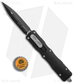 Microtech Dirac Delta Dagger OTF Automatic Knife Black (3.75" Black) 227-1 -Knife Shop Microtech Dirac Delta Dagger OTF Auto Black Black 227 1 BHQ 96393 jr bottlecap