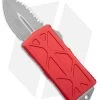 Microtech Exocet Dagger CA Legal OTF Auto Knife Red (1.9" Apocalyptic Serr) -Knife Shop Microtech Exocet Dagger CA Legal OTF Auto Red Apocalyptic Full Serr BHQ 176961 jr