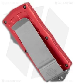Microtech Exocet Dagger CA Legal OTF Auto Knife Red (1.9" Apocalyptic Serr) 8 Microtech Exocet Dagger CA Legal OTF Auto Knife Red (1.9" Apocalyptic Serr) -Knife Shop Microtech Exocet Dagger CA Legal OTF Auto Red Apocalyptic Full Serr BHQ 176961 jr side