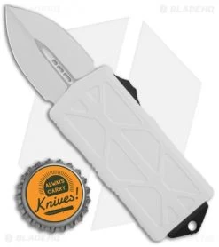 Microtech Exocet Stormtrooper CA Legal OTF Automatic Knife White (1.9" White) -Knife Shop Microtech Exocet Storm Trooper DE OTF Auto 157 1ST BHQ 114581 jr bottlecap