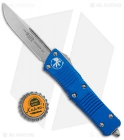Microtech Troodon S/E OTF Automatic Knife Blue (3" Stonewash) 139-10BL -Knife Shop Microtech Troodon SE OTF Auto Blue SW 139 10BL BHQ 12632 jr bottlecap 1