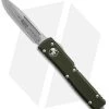 Microtech UTX-70 S/E OTF Automatic Knife OD Green (2.4" Stonewash) 148-10OD -Knife Shop Microtech UTX 70 D A OTF S E Automatic Knife OD Green 2in SW BHQ 98311 td