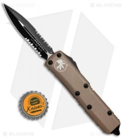 Microtech UTX-85 D/E OTF Automatic Knife Tan (3.125" Black Serr ) 232-2TA 9 Microtech UTX-85 D/E OTF Automatic Knife Tan (3.125" Black Serr ) 232-2TA -Knife Shop Microtech UTX 85 DE OTF Auto Tan Black Serr 232 2TA BHQ 81510 jr bottlecap 1
